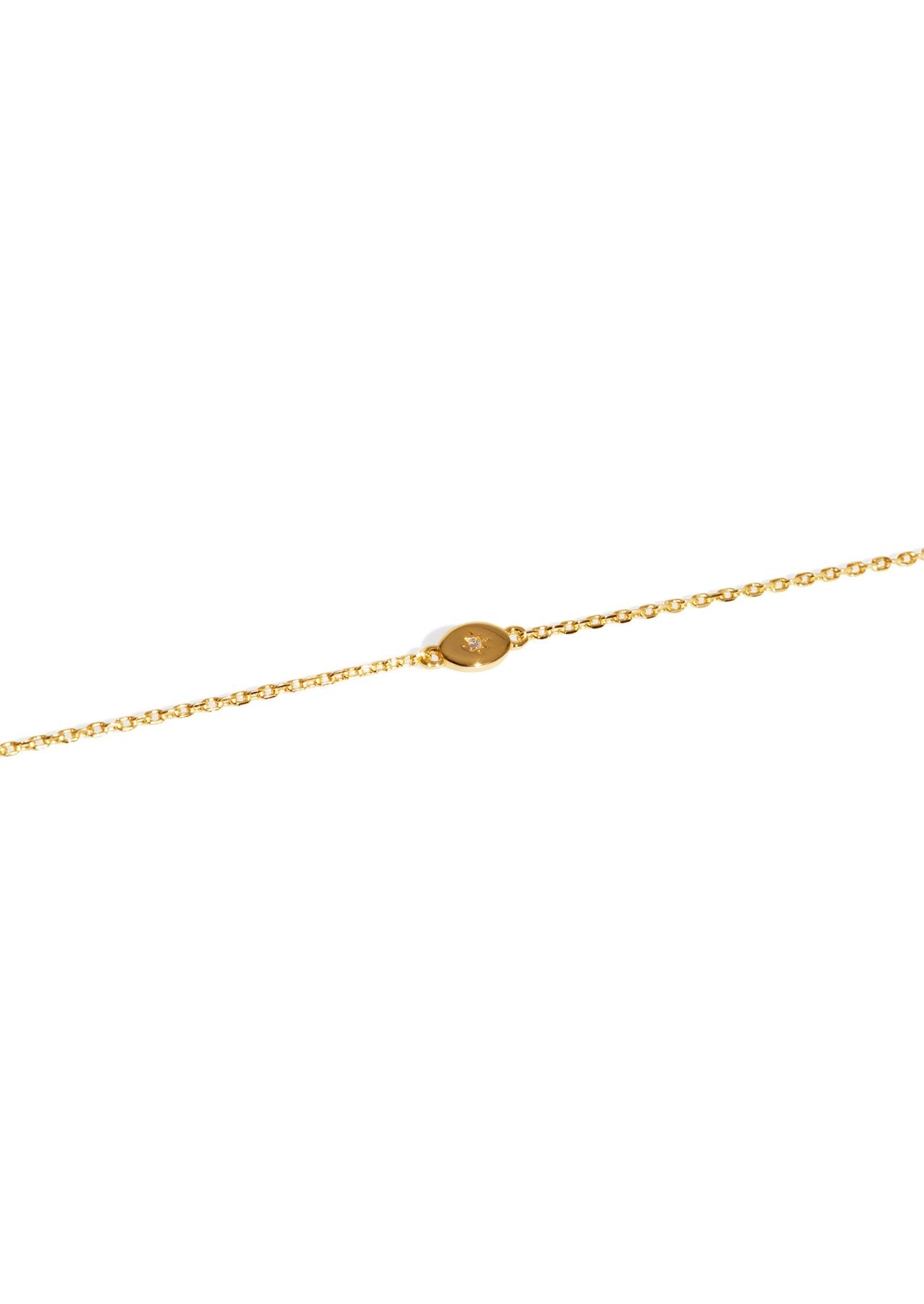 The Morning Star Topaz 14ct Gold Vermeil Pendant Bracelet - Molten Store