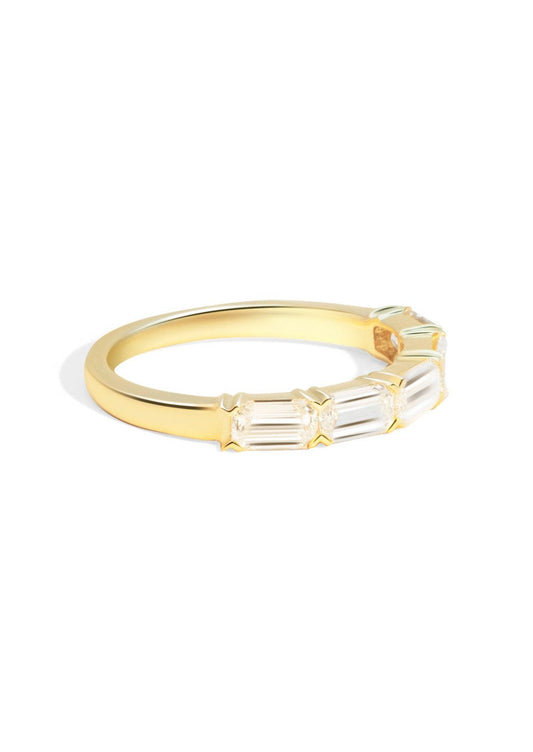 The Mosaic 9ct Yellow Gold Cultured Diamond Band - Molten Store