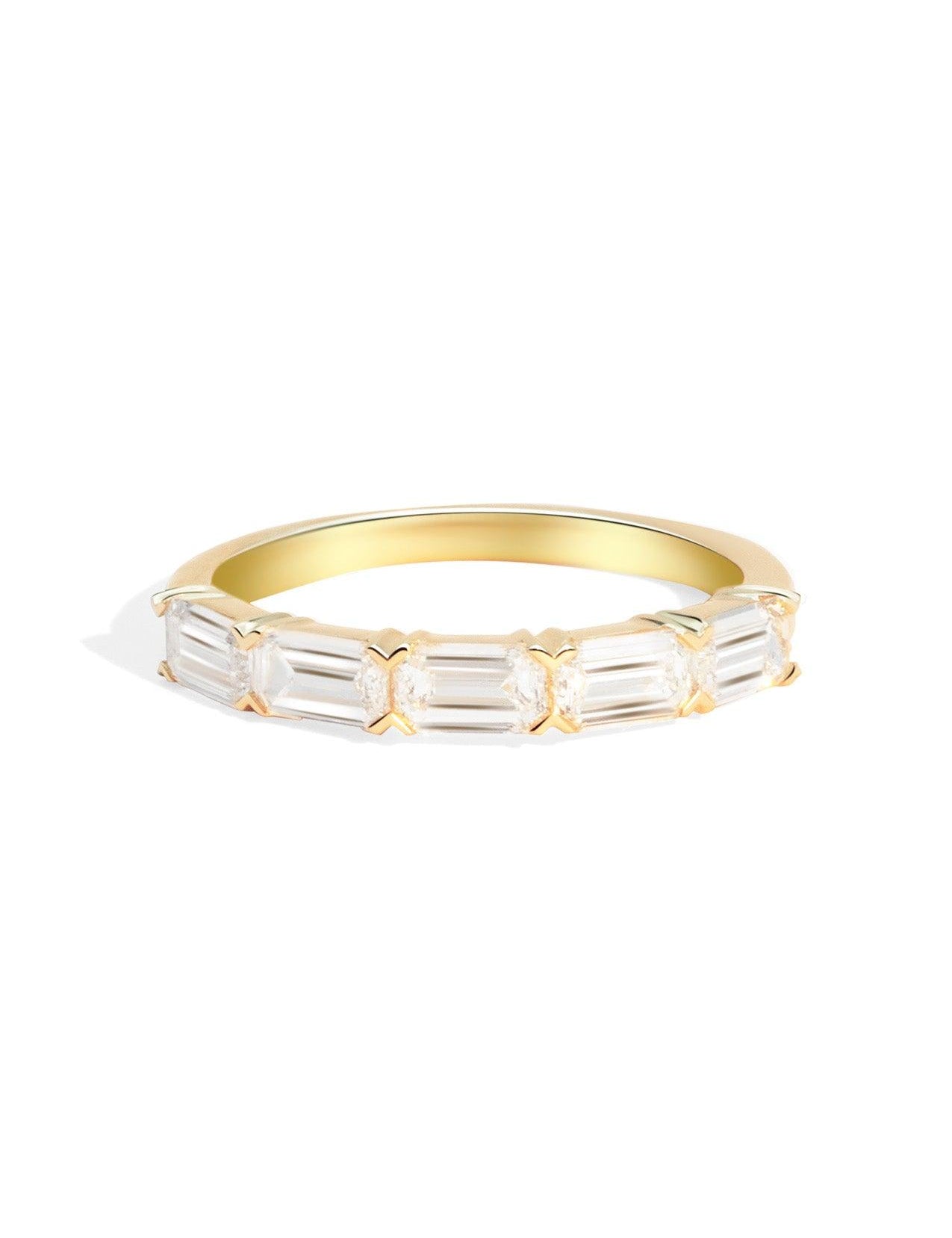 The Mosaic 9ct Yellow Gold Cultured Diamond Band - Molten Store