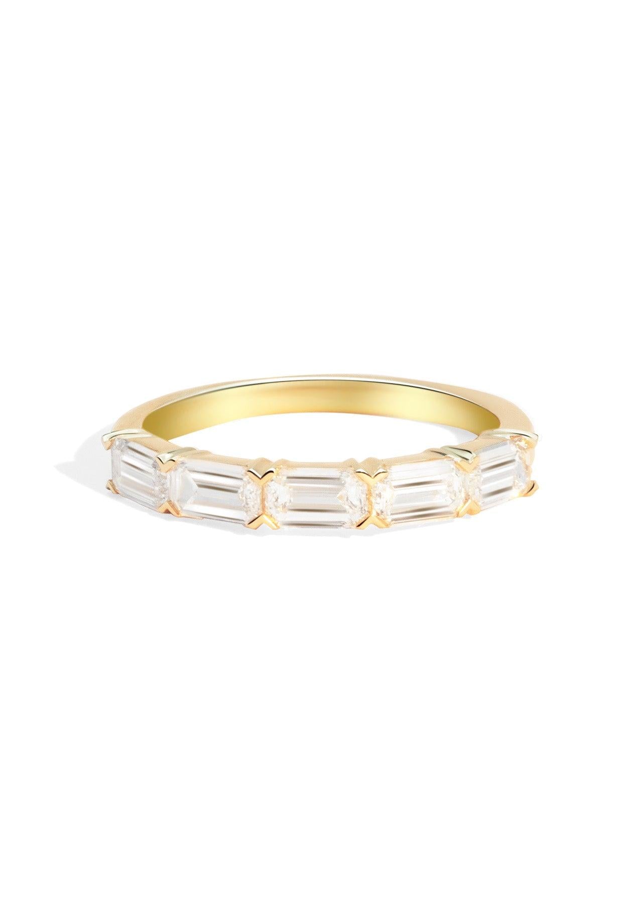 The Mosaic 9ct Yellow Gold Cultured Diamond Band - Molten Store