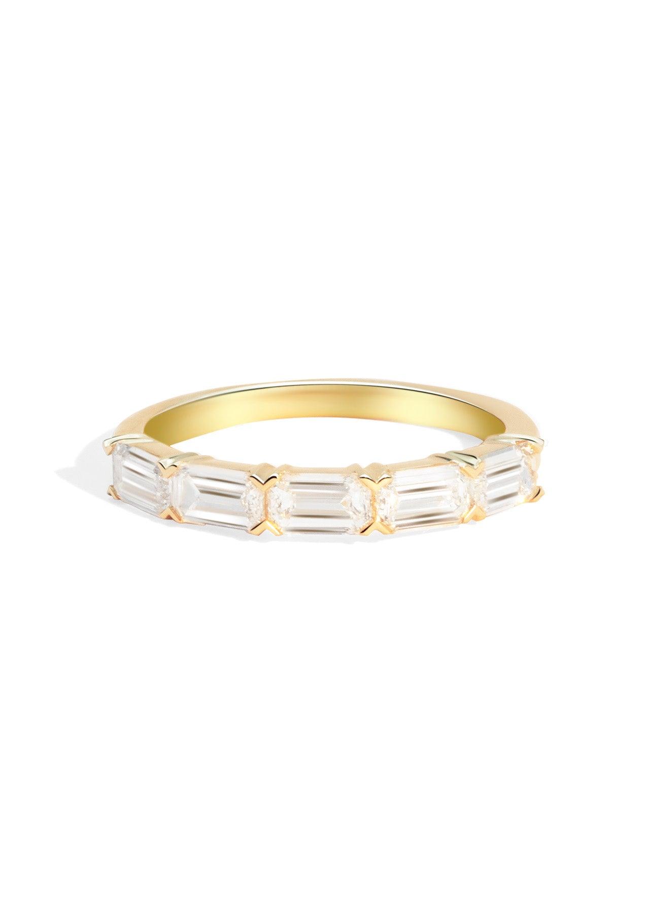 The Mosaic 9ct Yellow Gold Cultured Diamond Band - Molten Store