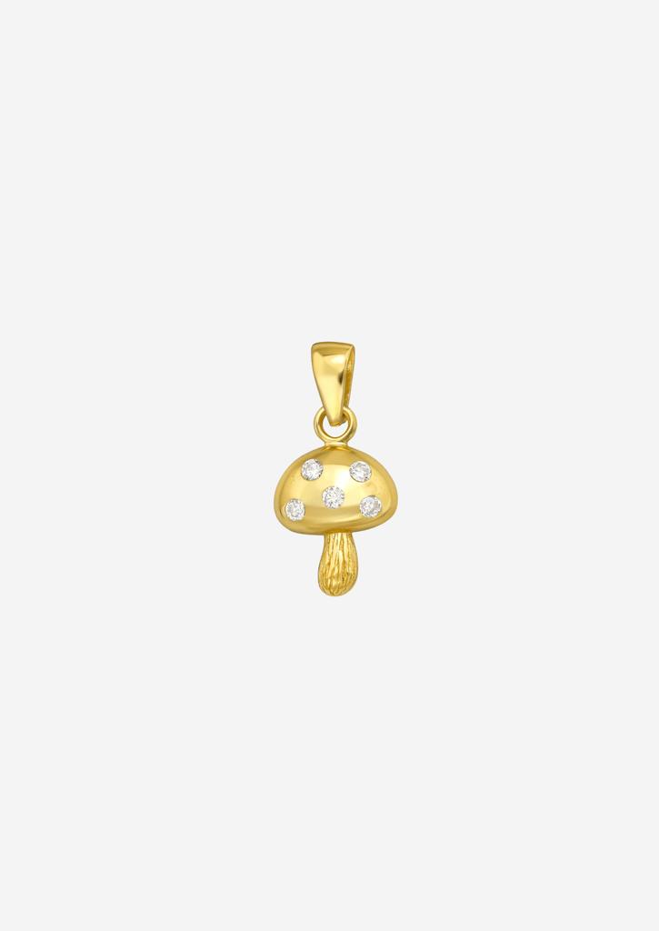 The Mushroom 14ct Gold Vermeil Pendant - Molten Store