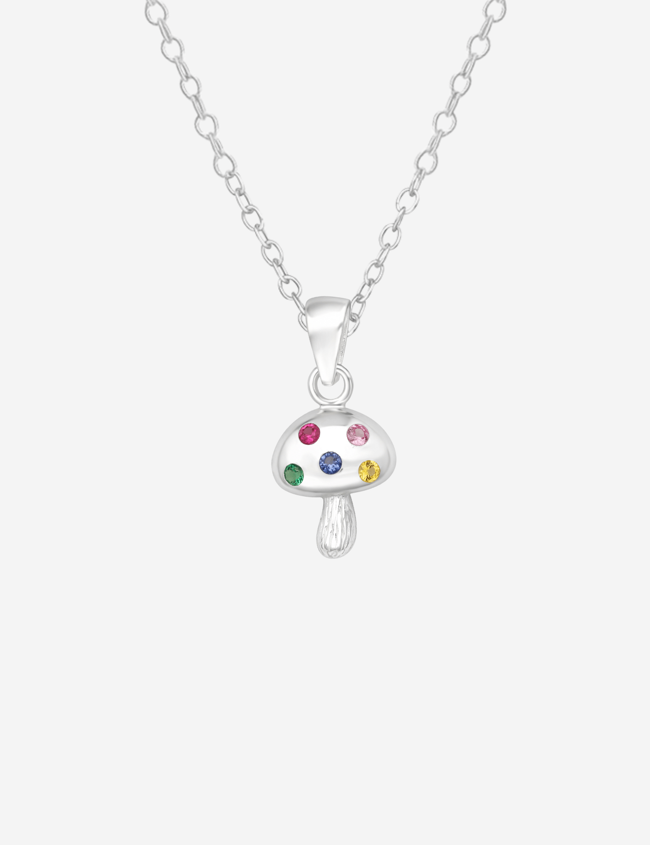 The Mushroom Sterling Silver Pendant Necklace - Molten Store