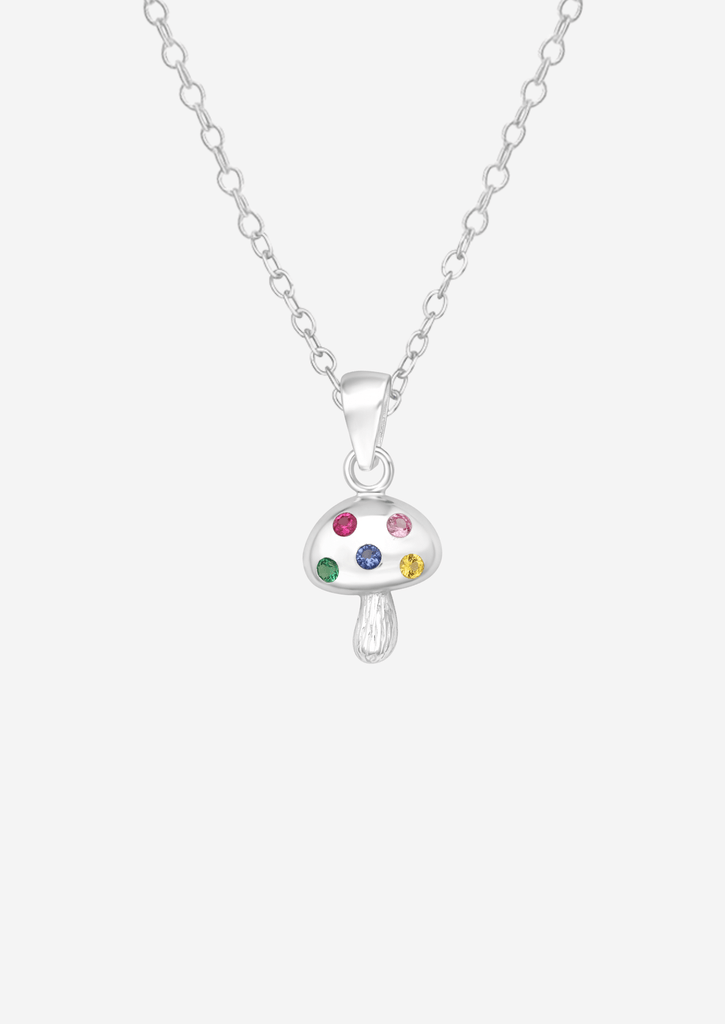 The Mushroom Sterling Silver Pendant Necklace - Molten Store