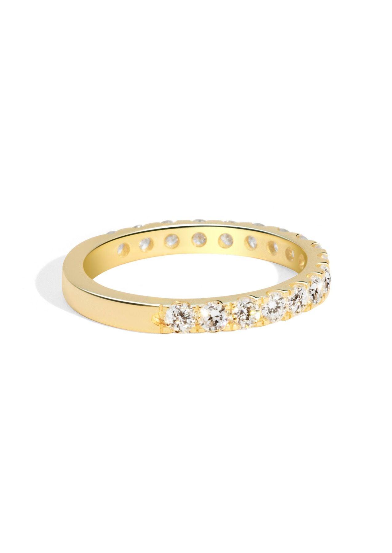 The Myriad 9ct Yellow Gold Natural Diamond Band - Molten Store