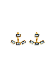 The Neptune Iolite 18ct Gold Vermeil Ear Jackets - Molten Store