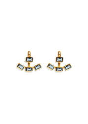 The Neptune Iolite 18ct Gold Vermeil Ear Jackets - Molten Store