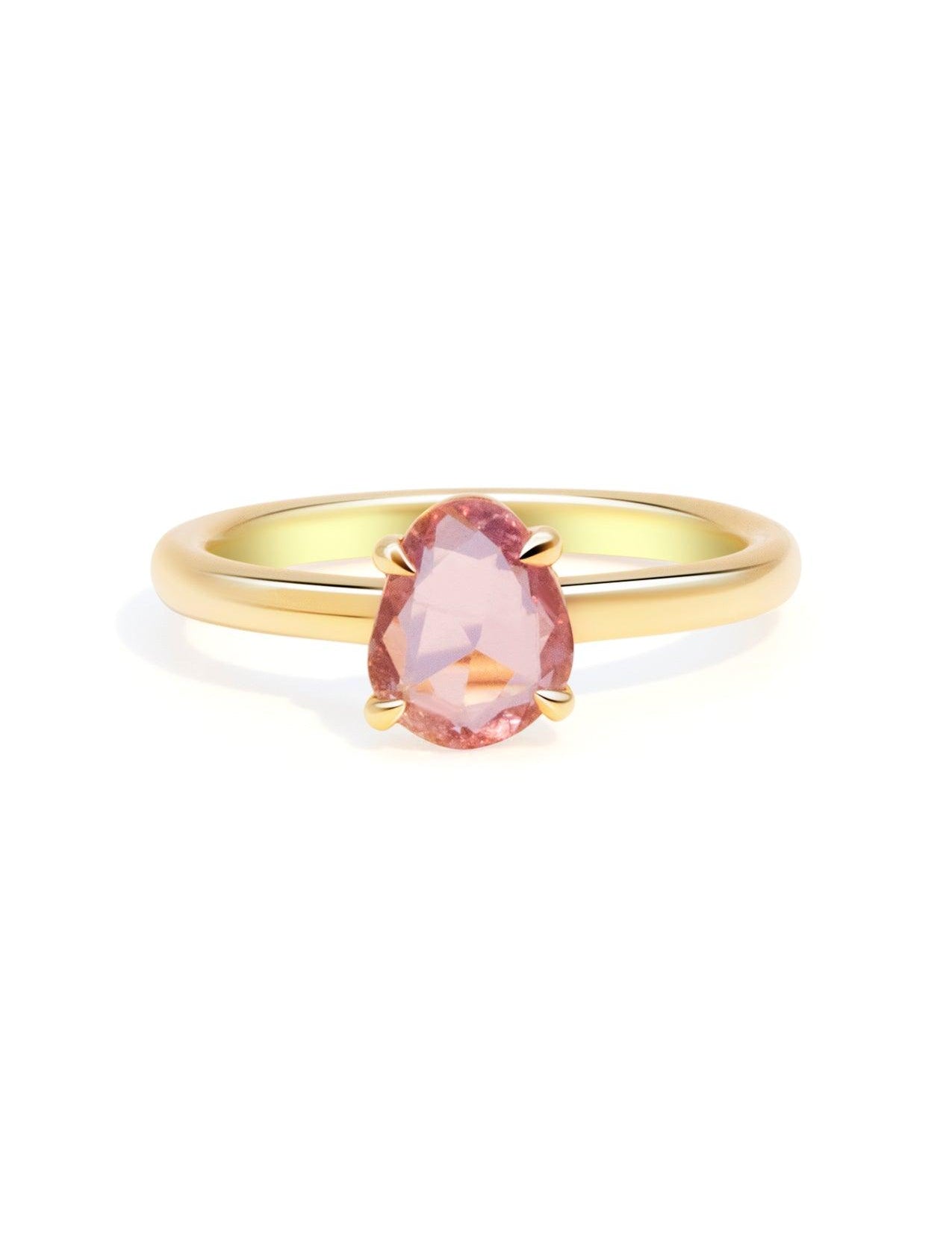 The Nova Ring with 1.03ct Rose Cut Pink Sapphire - Molten Store