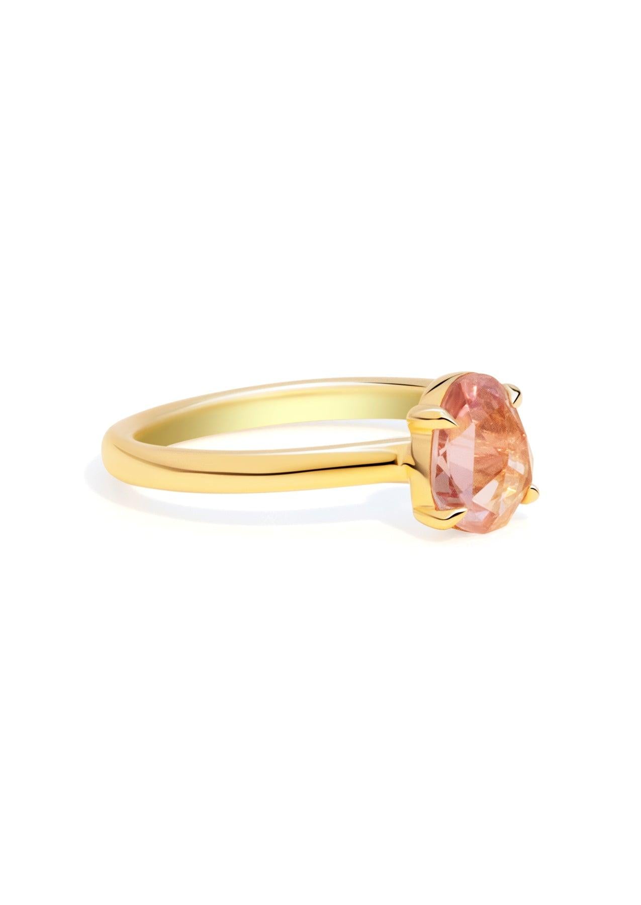 The Nova Ring with 1.03ct Rose Cut Pink Sapphire - Molten Store