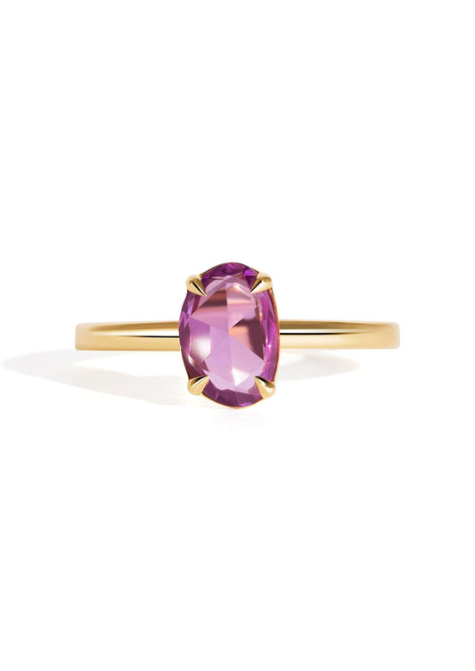 The Nova Ring with 1.2ct Rose Cut Purple Sapphire - Molten Store