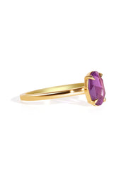 The Nova Ring with 1.2ct Rose Cut Purple Sapphire - Molten Store