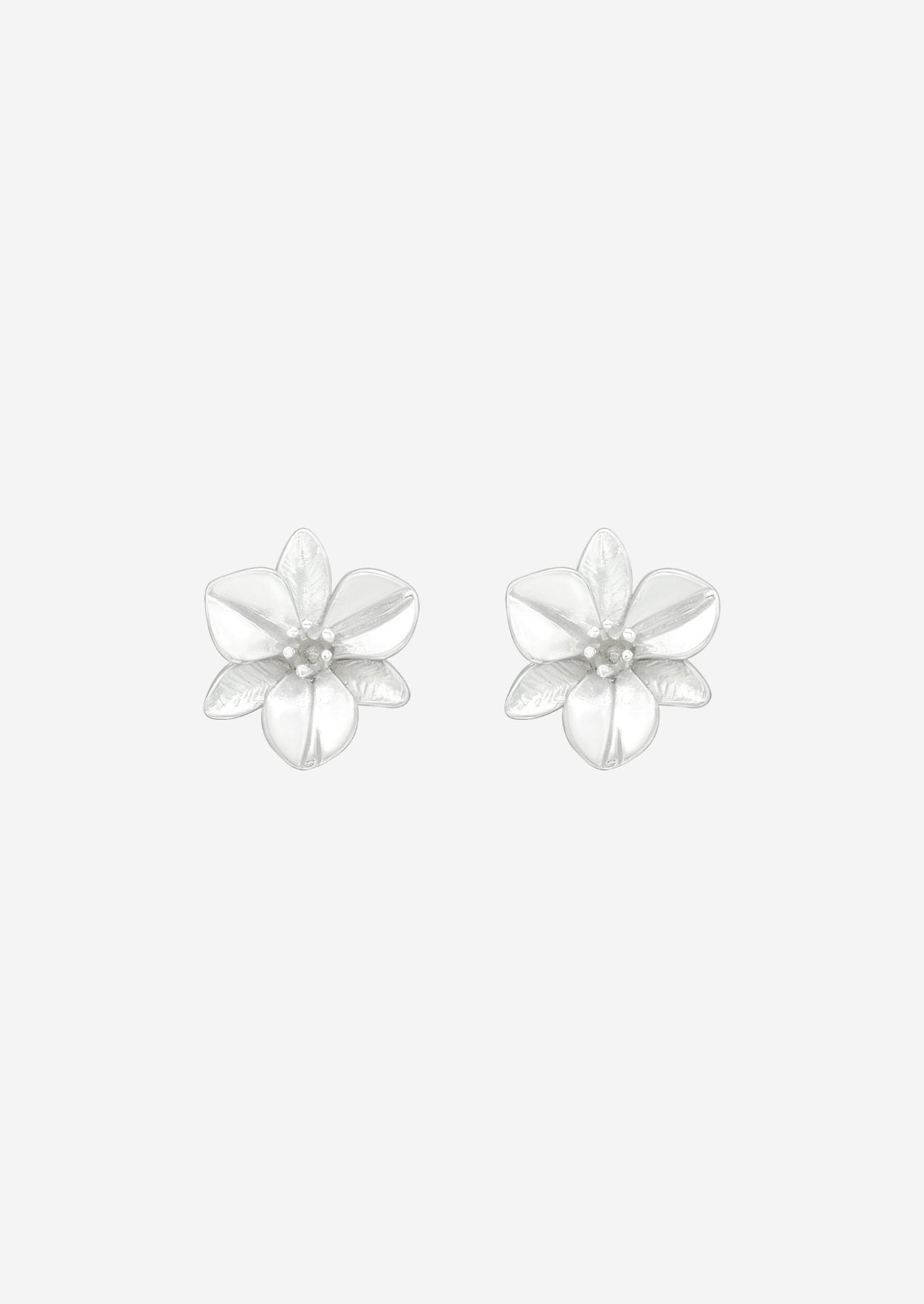 The Orchid Sterling Silver Stud Earrings - Molten Store