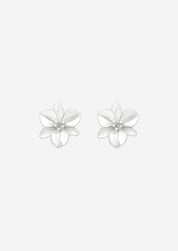 The Orchid Sterling Silver Stud Earrings - Molten Store