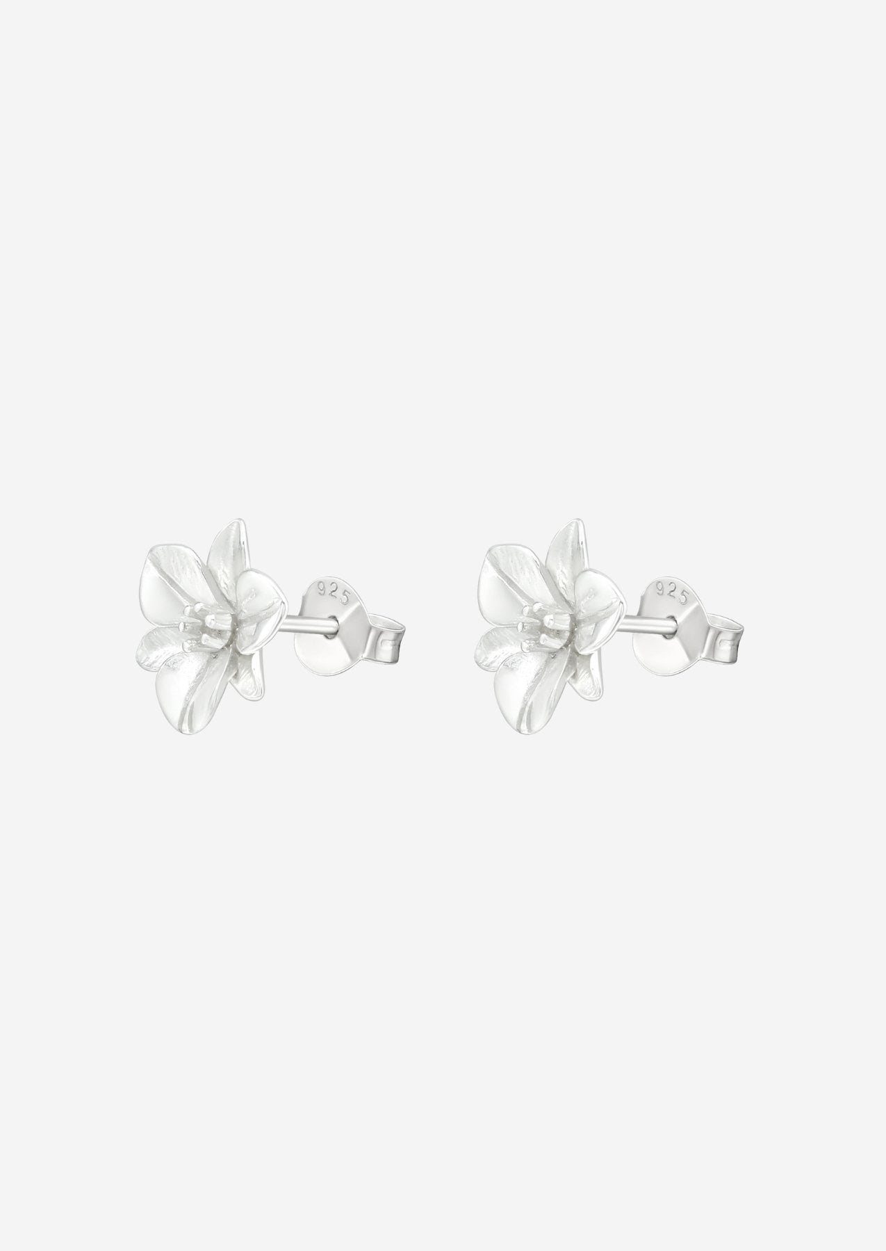 The Orchid Sterling Silver Stud Earrings - Molten Store