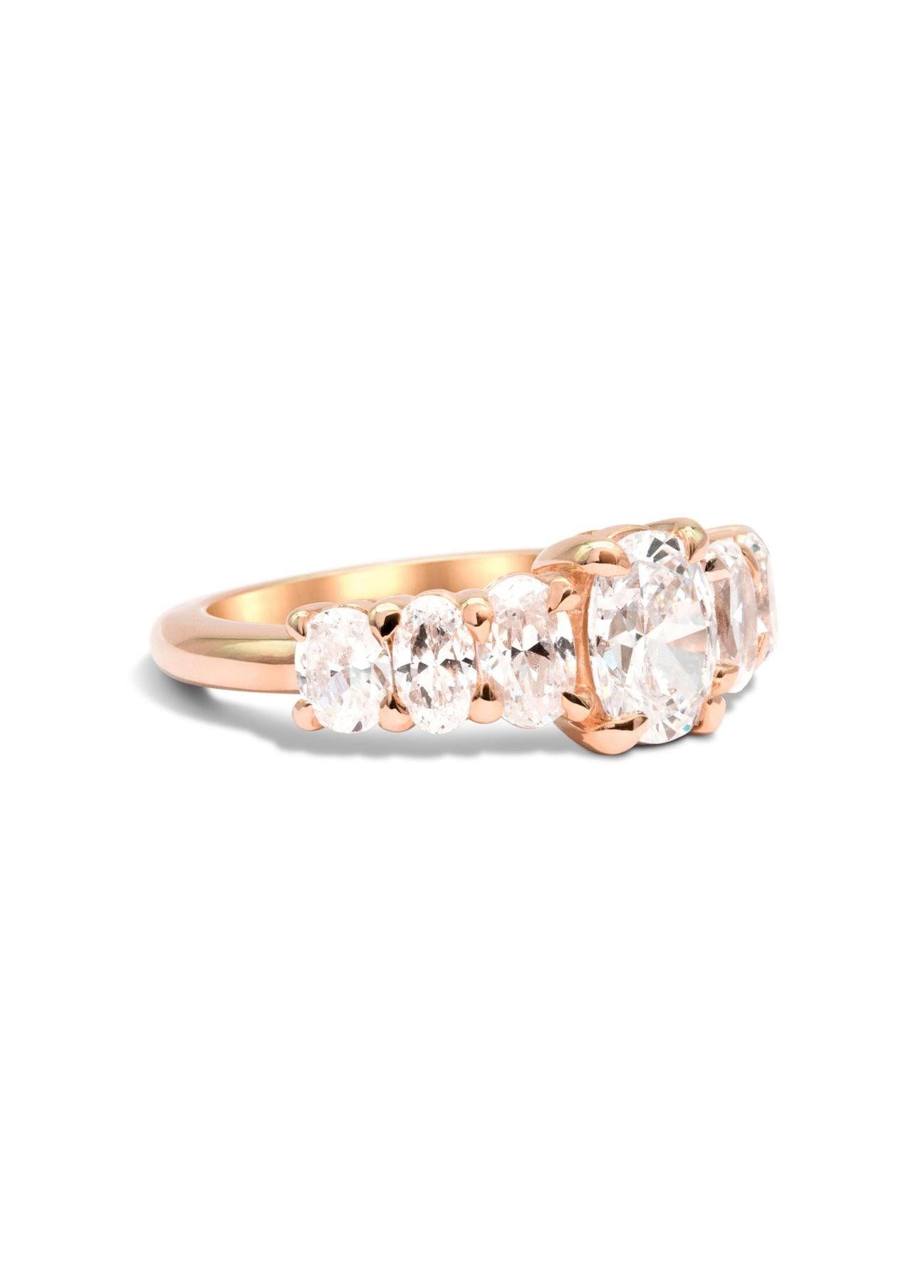 The Oval Banks Rose Gold Ring Setting - Molten Store