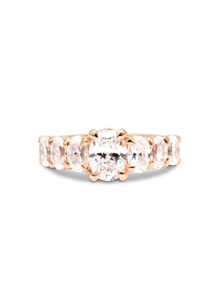 The Oval Banks Rose Gold Ring Setting - Molten Store