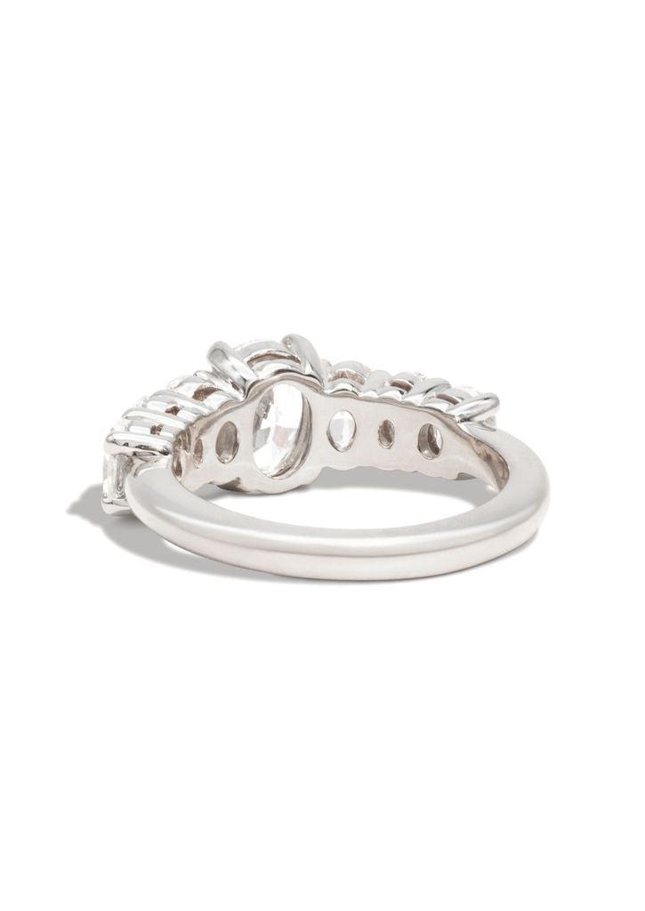 The Oval Banks White Gold Ring Setting - Molten Store