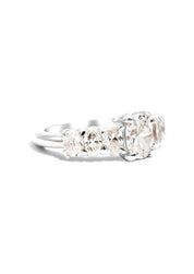 The Oval Banks White Gold Ring Setting - Molten Store