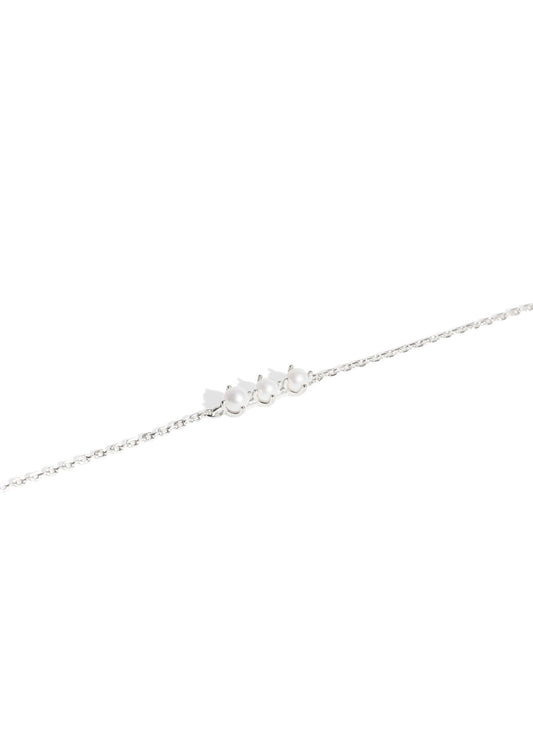 The Pearl Corsage Silver Bracelet - Molten Store