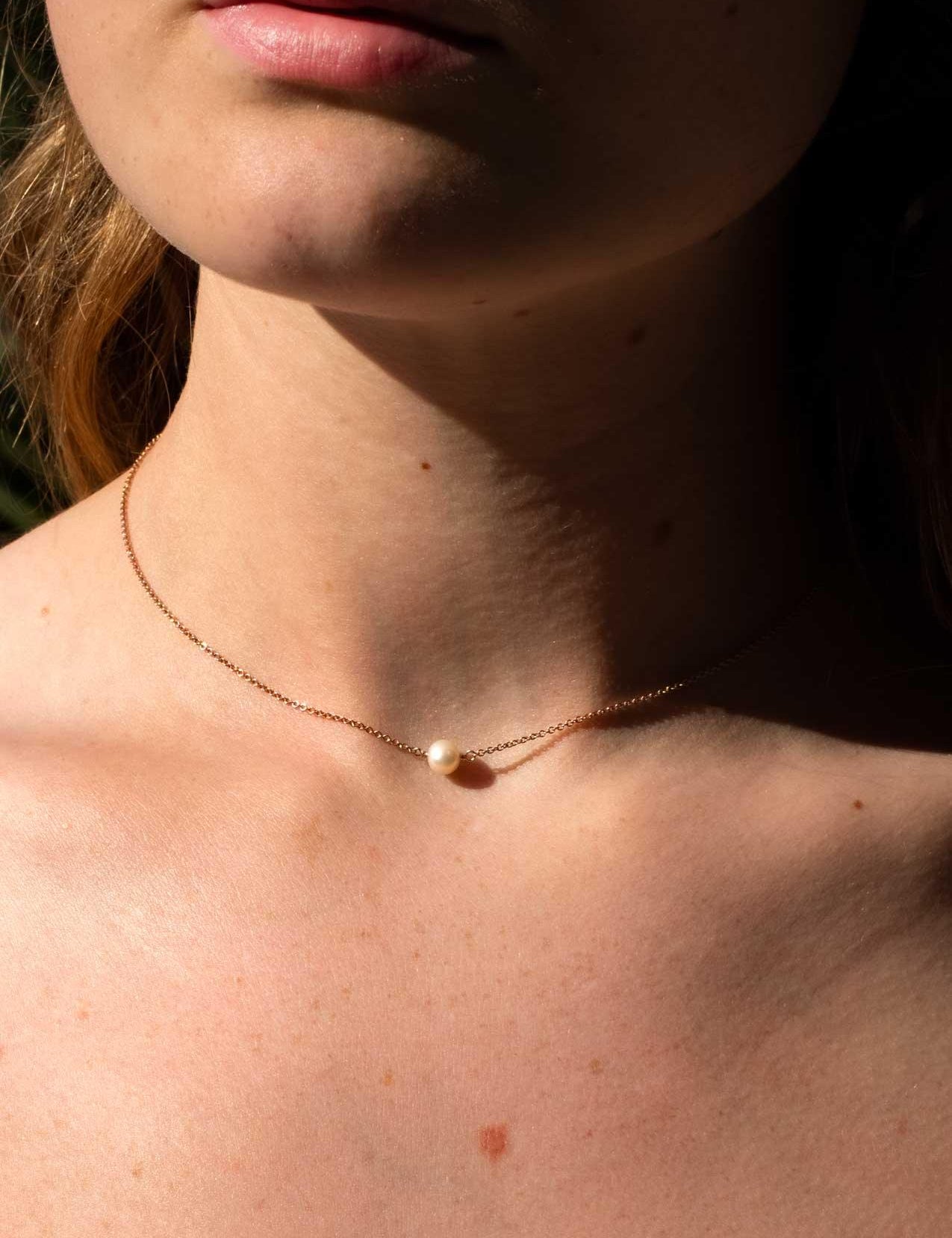 The Pearl Raindrop 14ct Rose Gold Filled Necklace - Molten Store