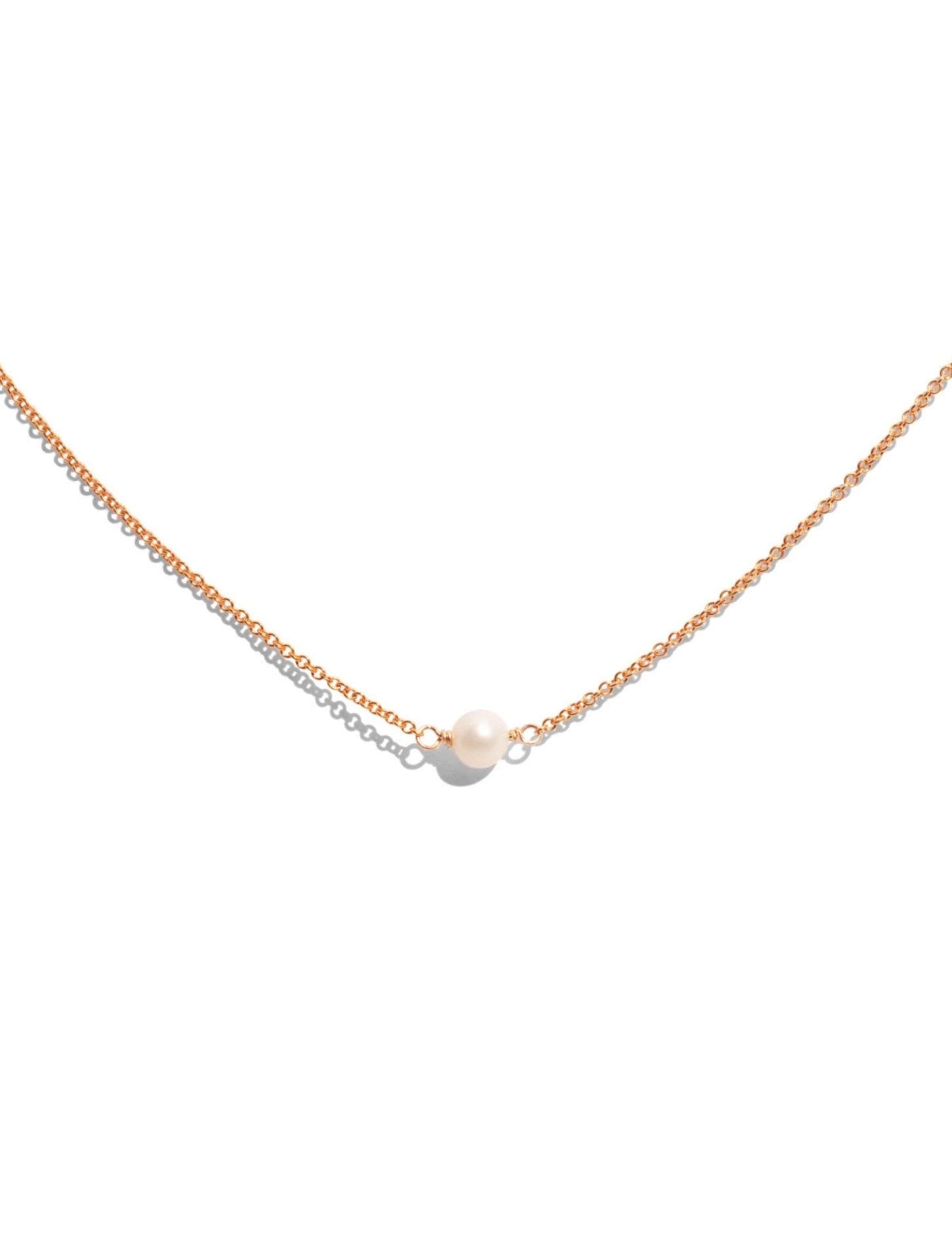 The Pearl Raindrop 14ct Rose Gold Filled Necklace - Molten Store