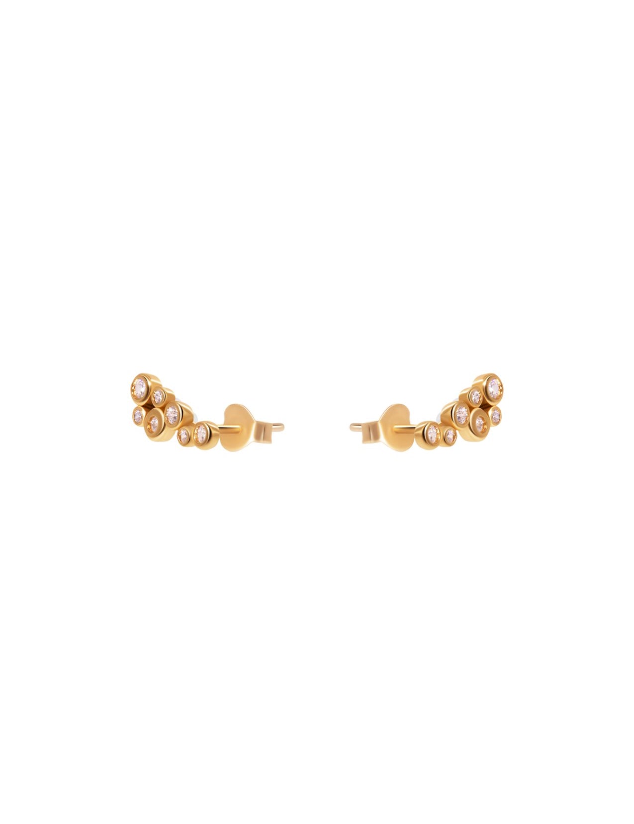 The Perlage 18ct Gold Vermeil Stud Earrings - Molten Store