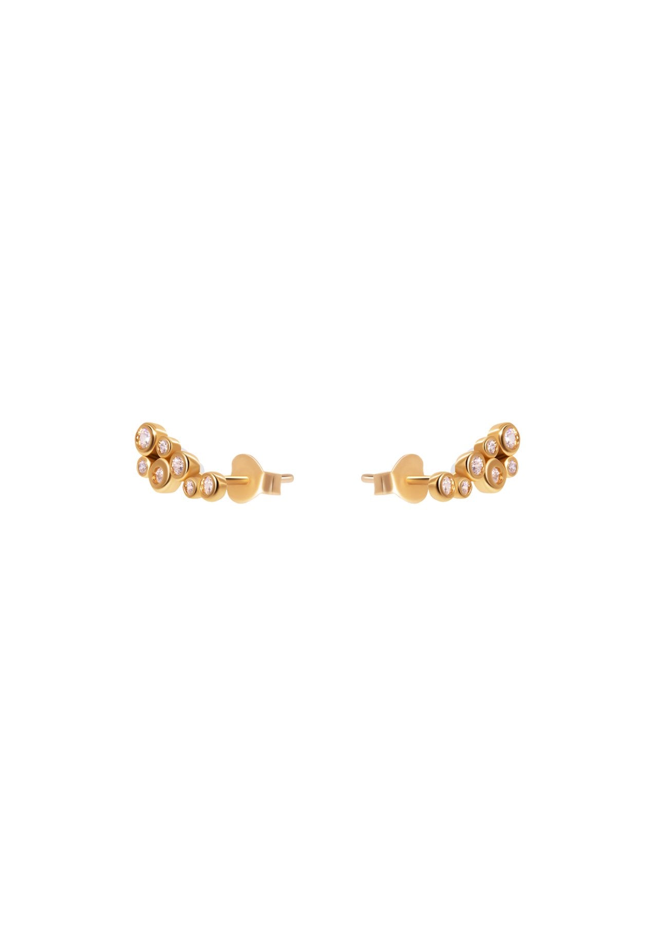 The Perlage 18ct Gold Vermeil Stud Earrings - Molten Store