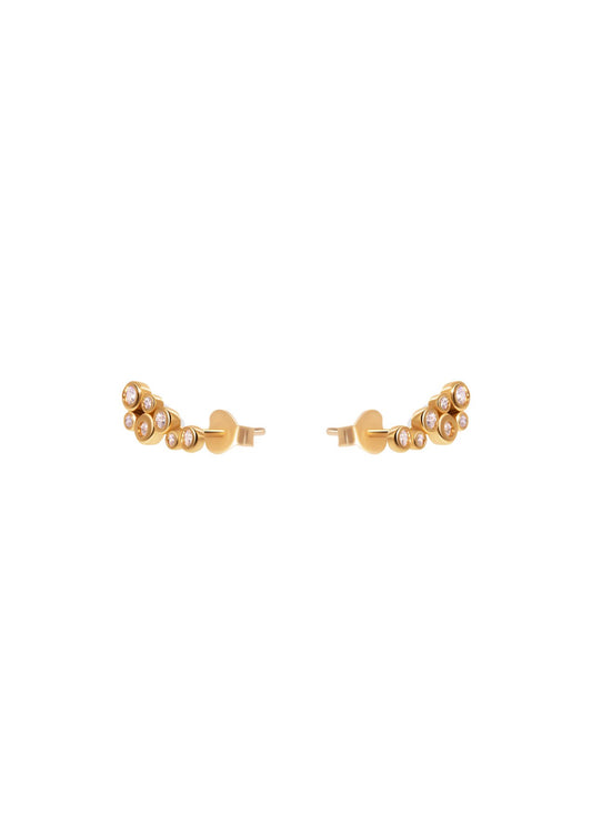 The Perlage 18ct Gold Vermeil Stud Earrings - Molten Store