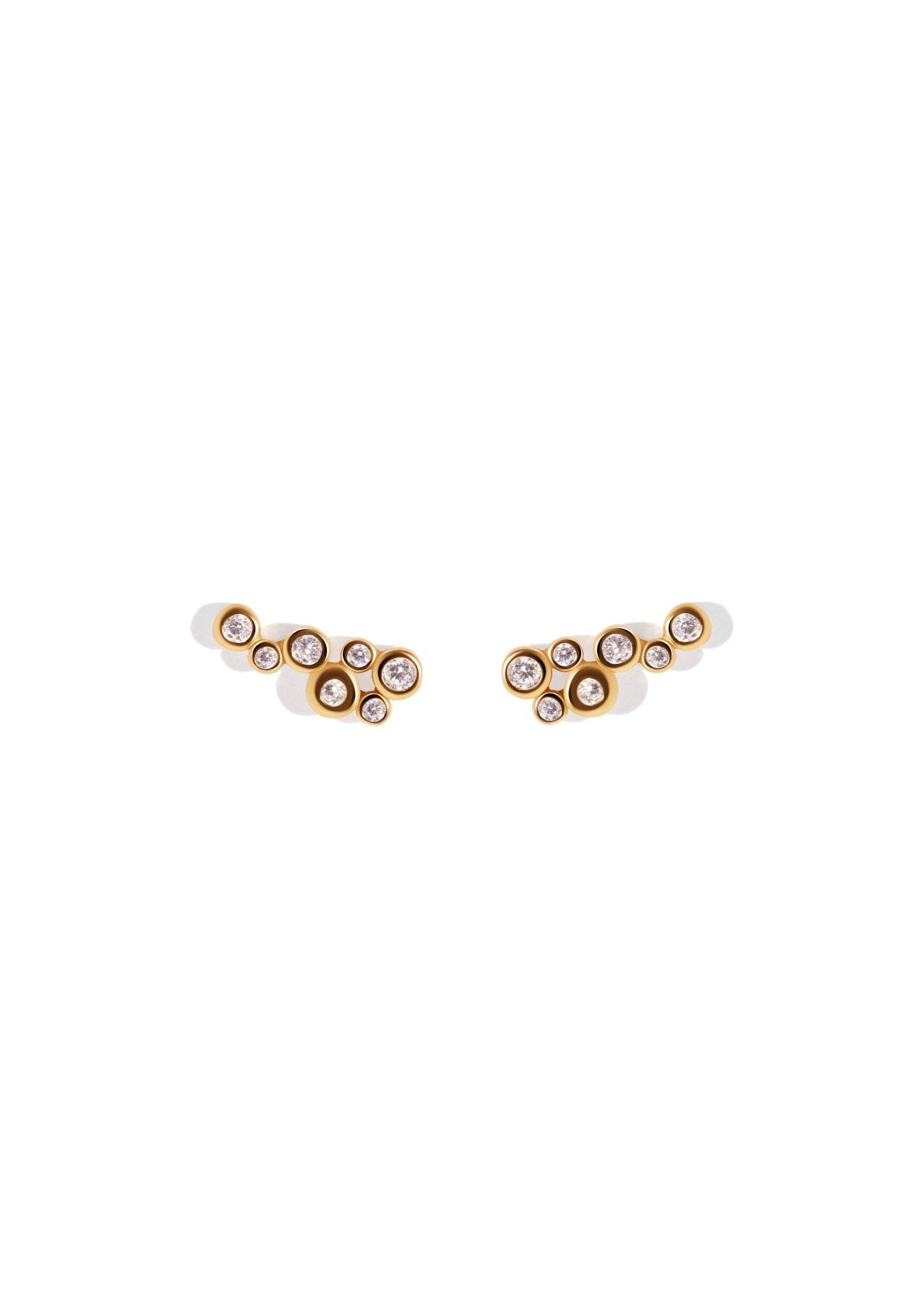 The Perlage 18ct Gold Vermeil Stud Earrings - Molten Store