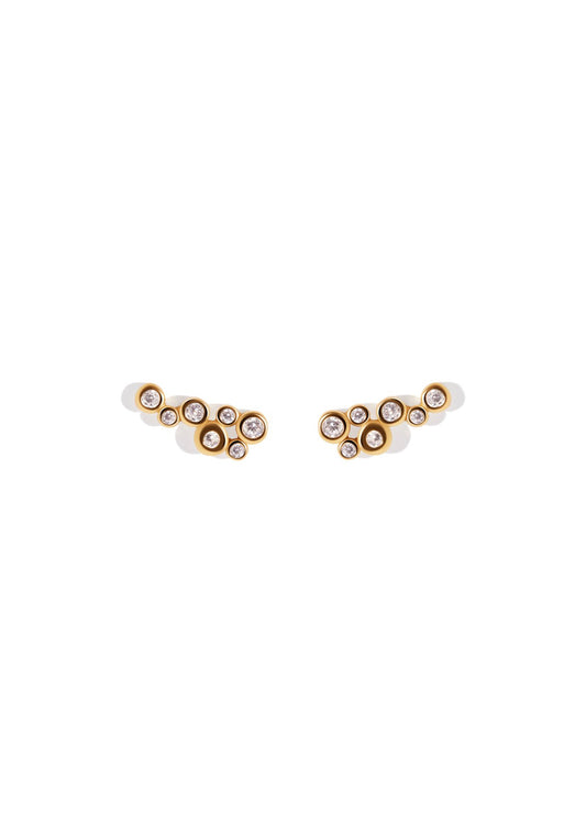 The Perlage 18ct Gold Vermeil Stud Earrings - Molten Store