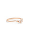 The Petal Diamond Curved Rose Gold Band - Molten Store