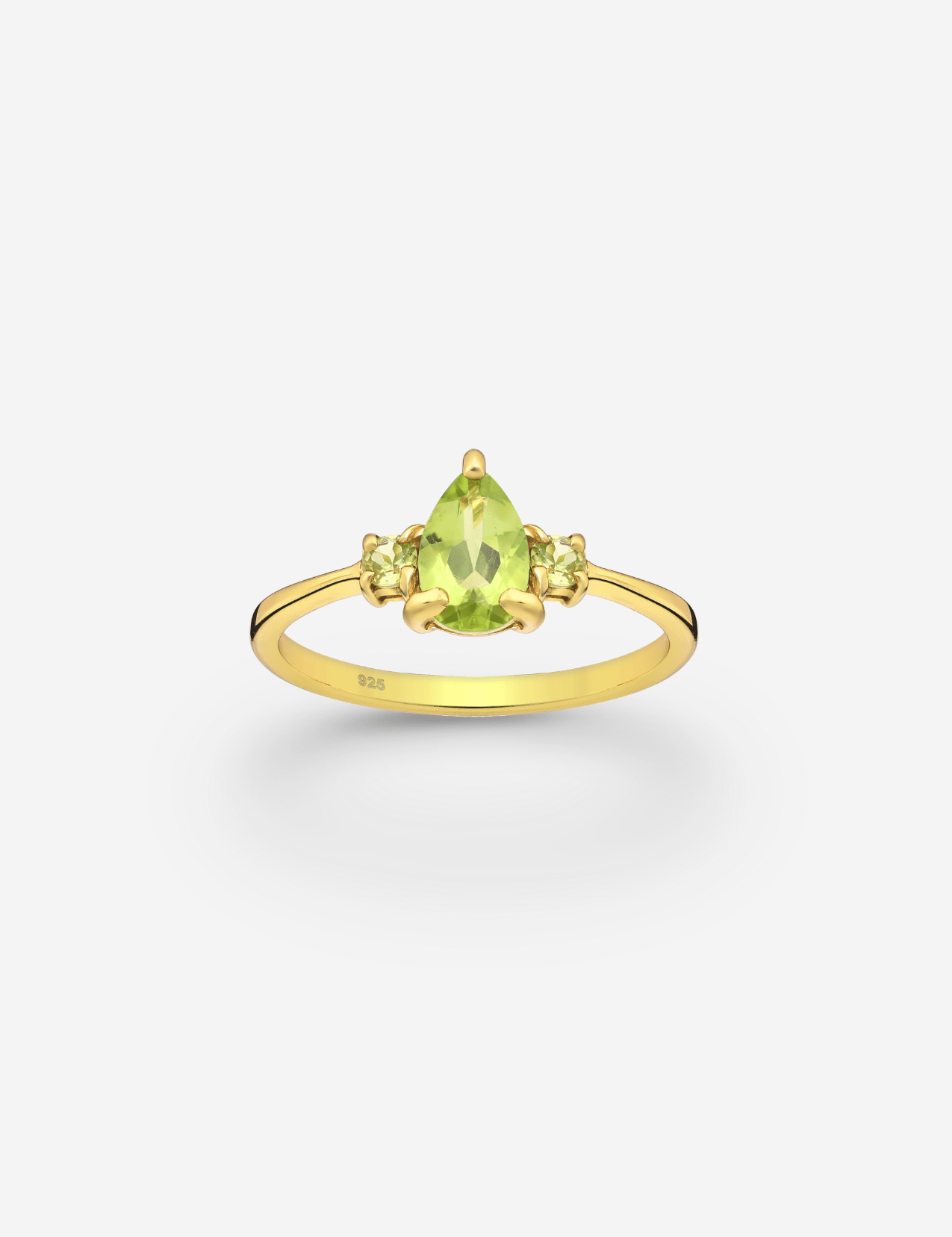 The Petite Paradiso Peridot 18ct Gold Vermeil Ring - Molten Store