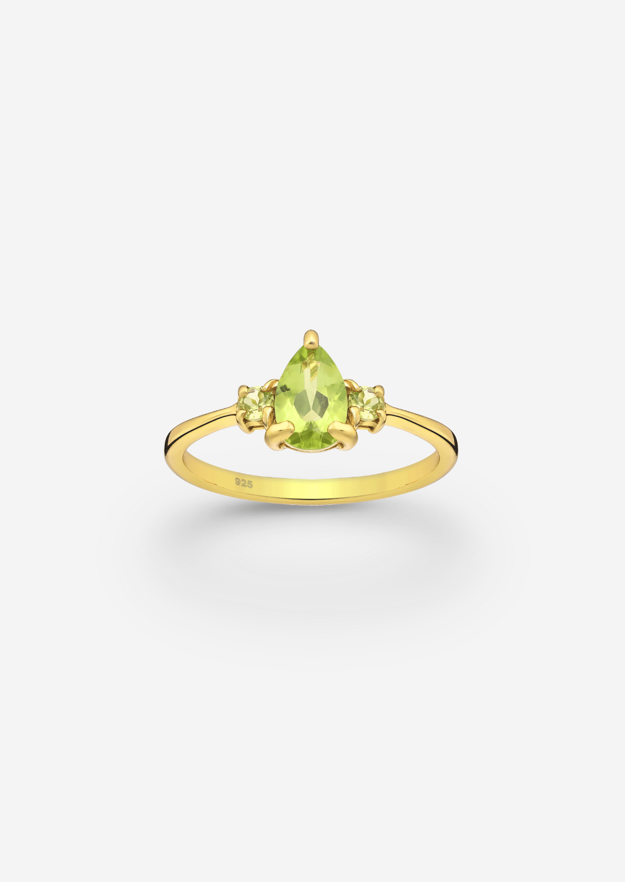 The Petite Paradiso Peridot 18ct Gold Vermeil Ring - Molten Store