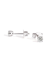 The Poe Round Cultured Diamond 14ct Solid Gold Earrings - Molten Store