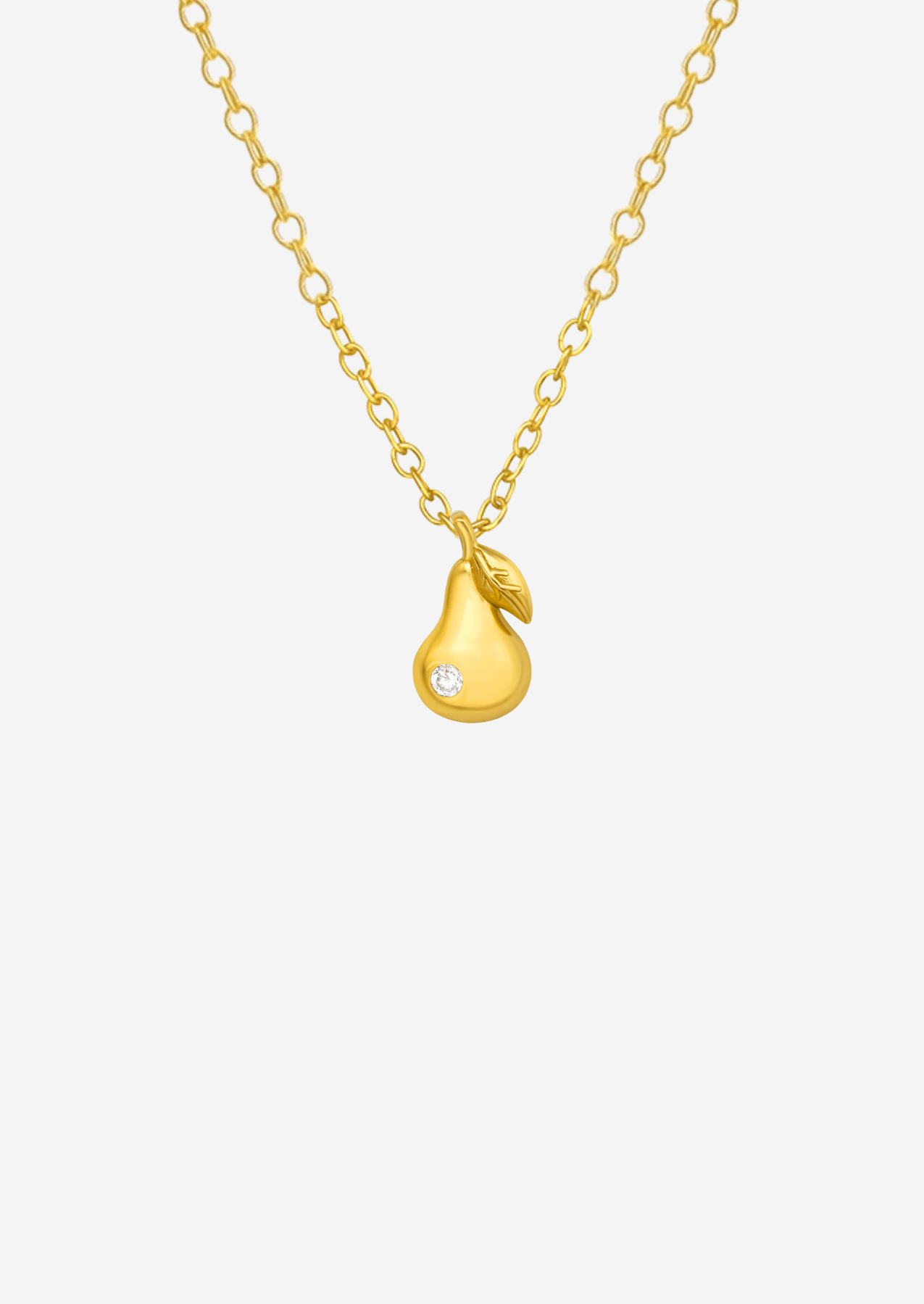 The Poire 14ct Gold Vermeil Pendant Necklace - Molten Store