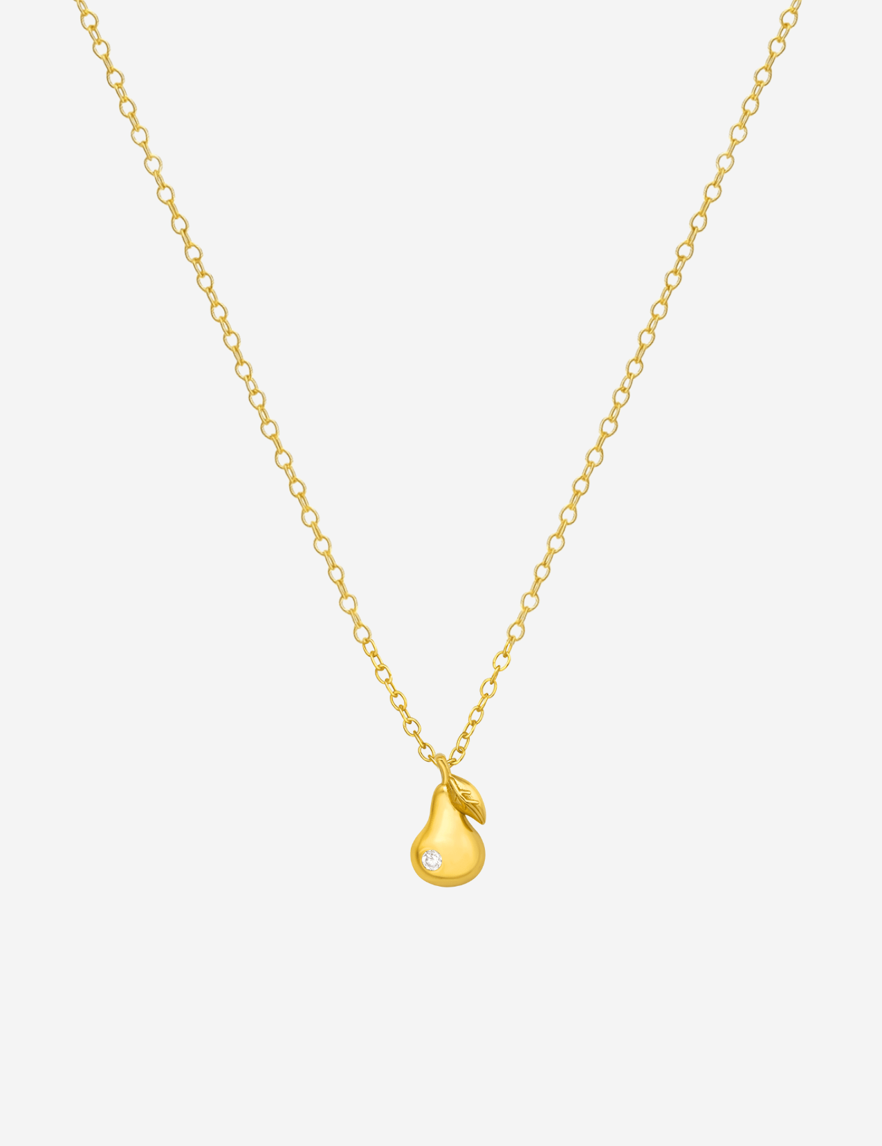 The Poire 14ct Gold Vermeil Pendant Necklace - Molten Store