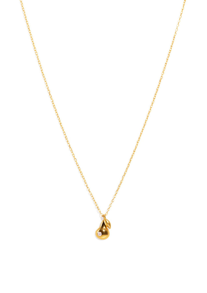 The Poire Gold Vermeil Pendant Necklace - Molten Store