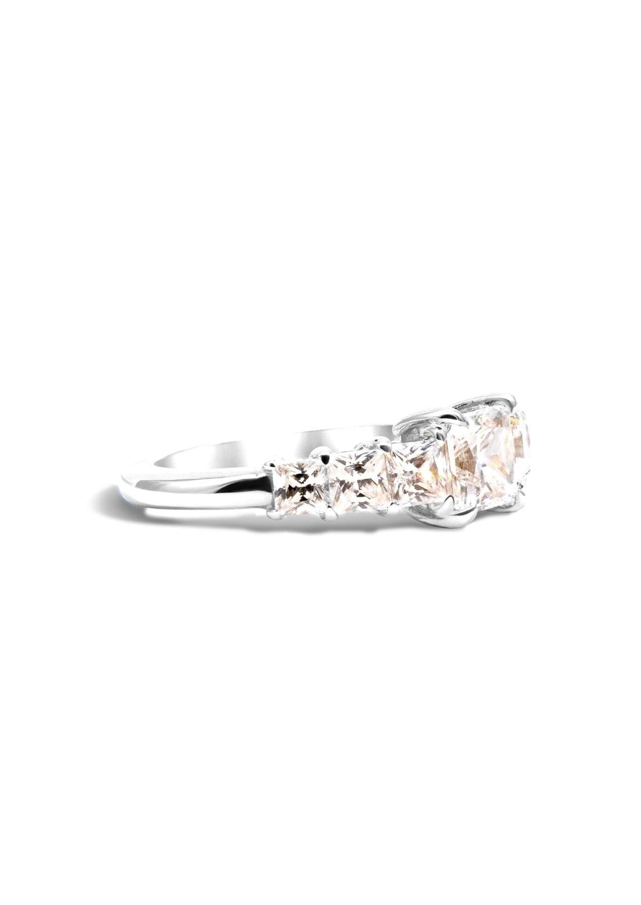 The Princess Banks White Gold Ring Setting - Molten Store