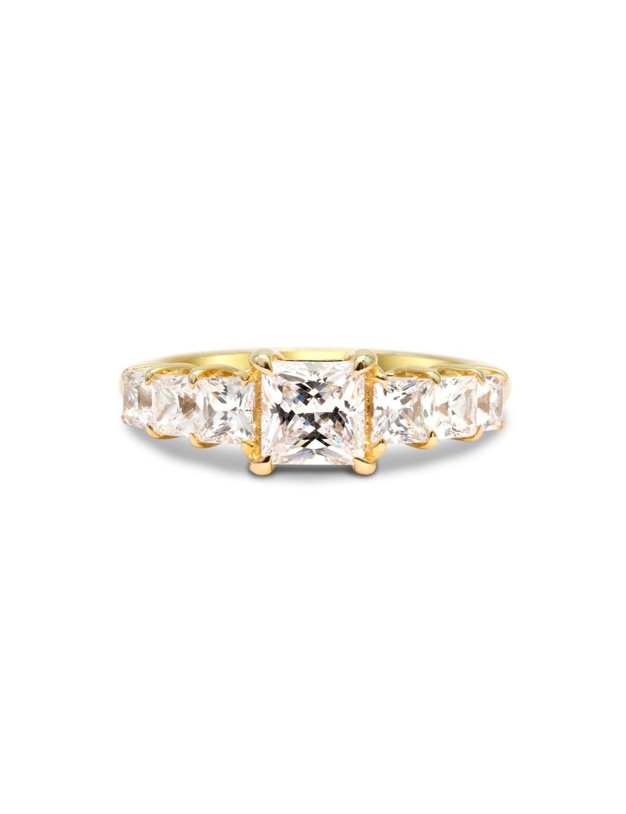 The Princess Banks Yellow Gold Ring Setting - Molten Store