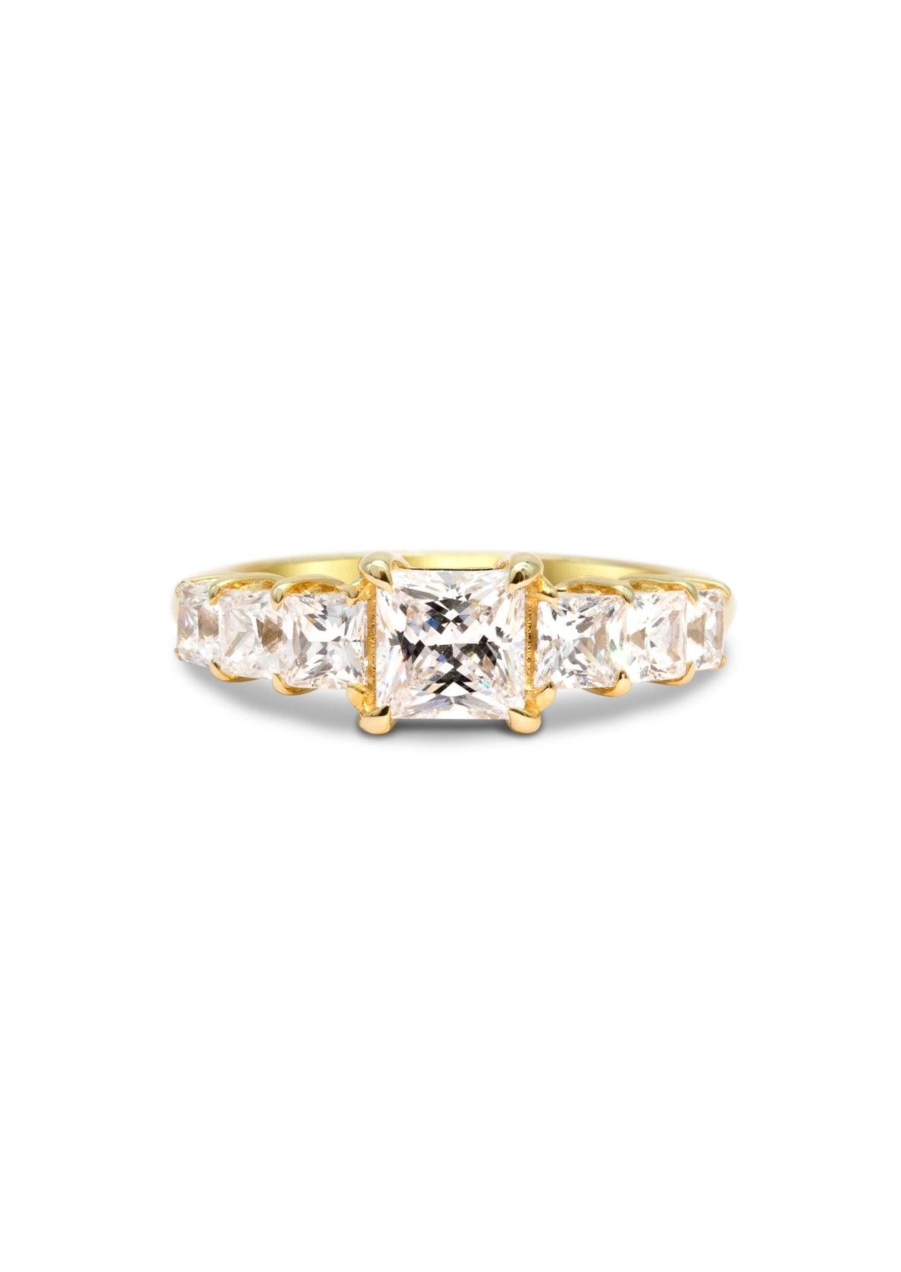 The Princess Banks Yellow Gold Ring Setting - Molten Store