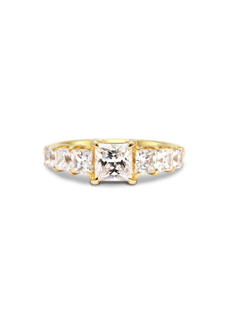 The Princess Banks Yellow Gold Ring Setting - Molten Store