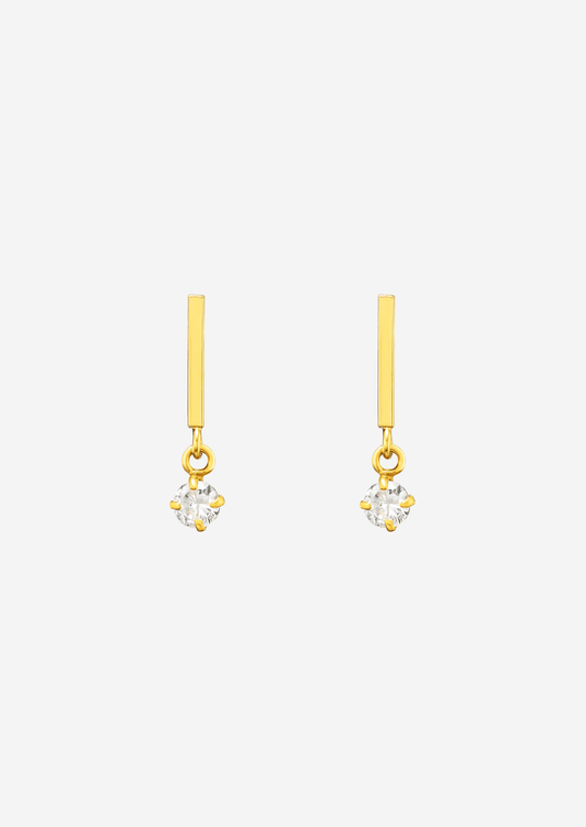 The Prose 14ct Gold Vermeil Drop Stud Earrings - Molten Store