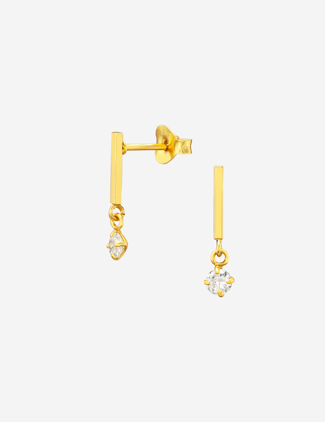 The Prose 14ct Gold Vermeil Drop Stud Earrings - Molten Store