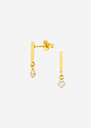 The Prose 14ct Gold Vermeil Drop Stud Earrings - Molten Store