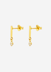 The Prose 14ct Gold Vermeil Drop Stud Earrings - Molten Store