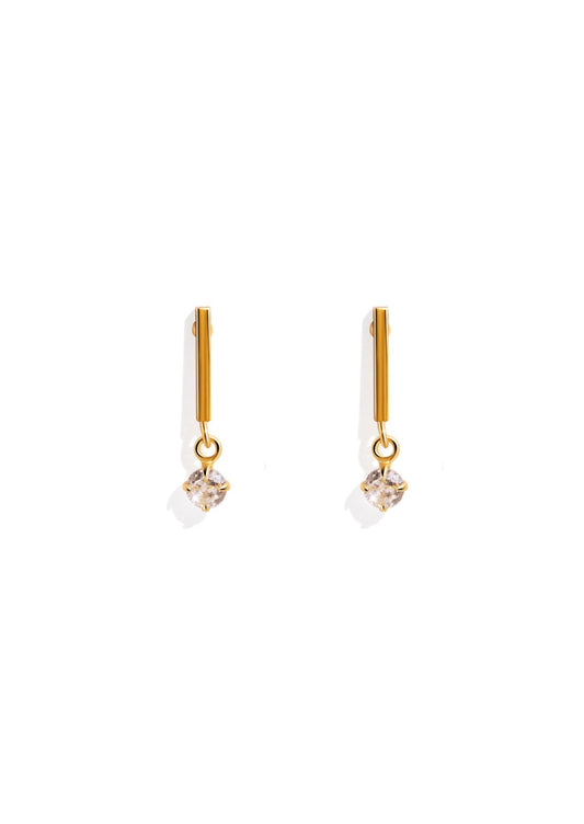 The Prose Gold Vermeil Drop Stud Earrings - Molten Store