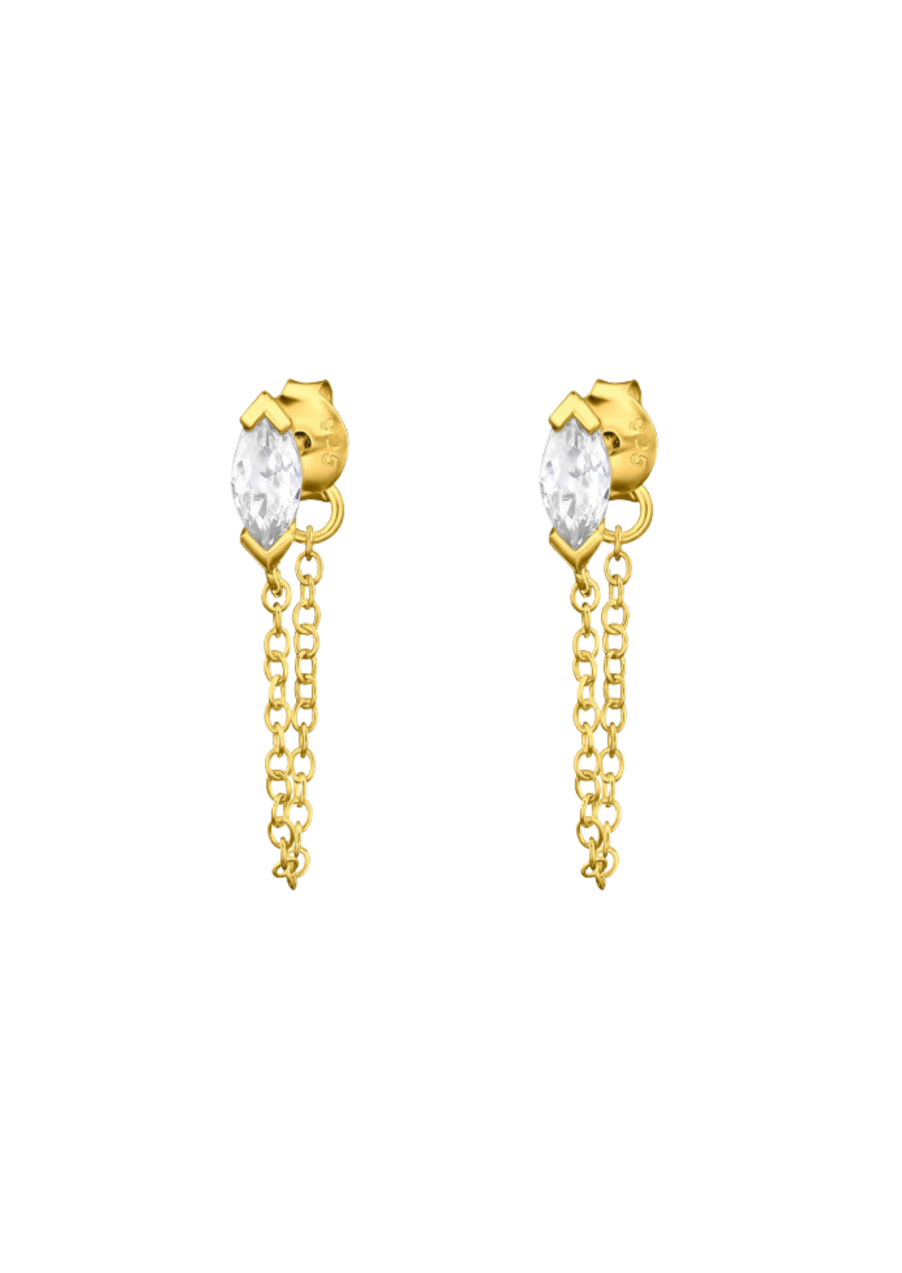 The Radiance 14ct Gold Vermeil Ear Jackets - Molten Store