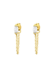 The Radiance 14ct Gold Vermeil Ear Jackets - Molten Store