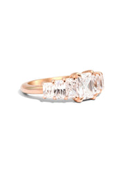 The Radiant Banks Rose Gold Ring Setting - Molten Store