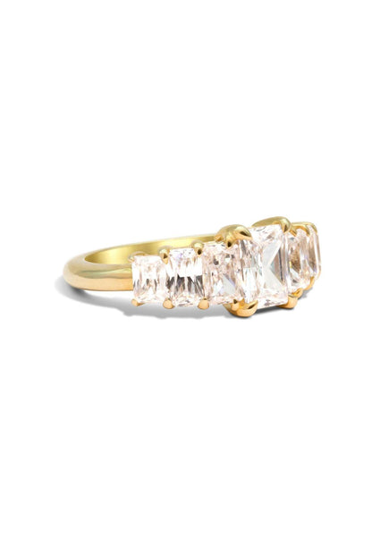 The Radiant Banks Yellow Gold Ring Setting - Molten Store